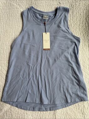 CALIA by Carrie Underwood Light Blue Ribbed Tank